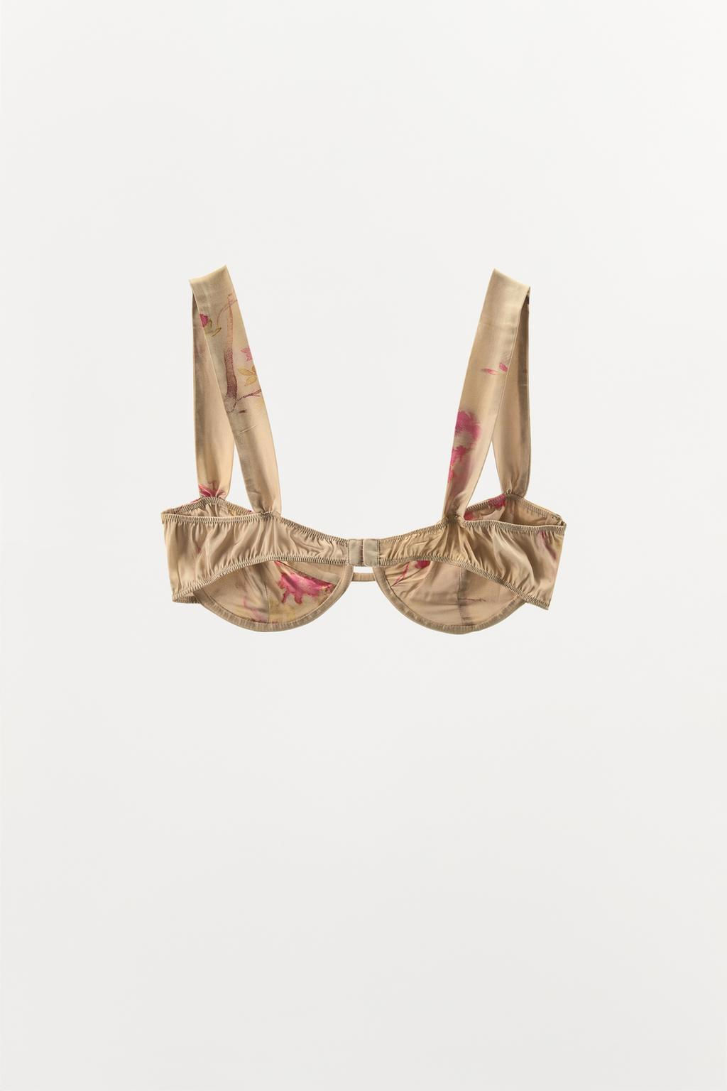 PRINTED UNDERWIRE BRA - Zara фото 4
