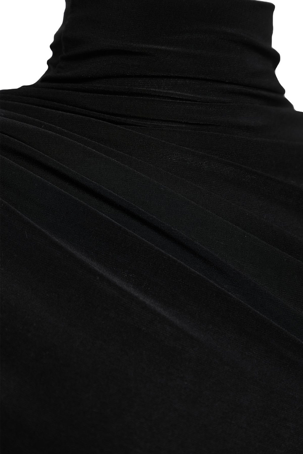 Trendyolmilla Siyah Fitted/Vucuda Oturan Ispanyol Kollu Esnek Orme Bluz TWOAW25BZ00318  фото 11