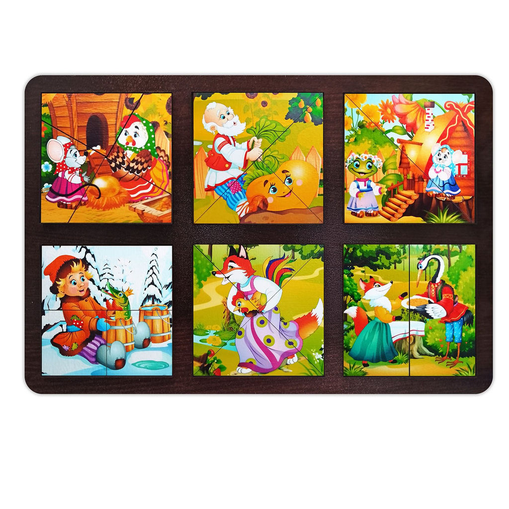 Развивающая доска "Сложи квадрат. Русские сказки" арт.8775 /30