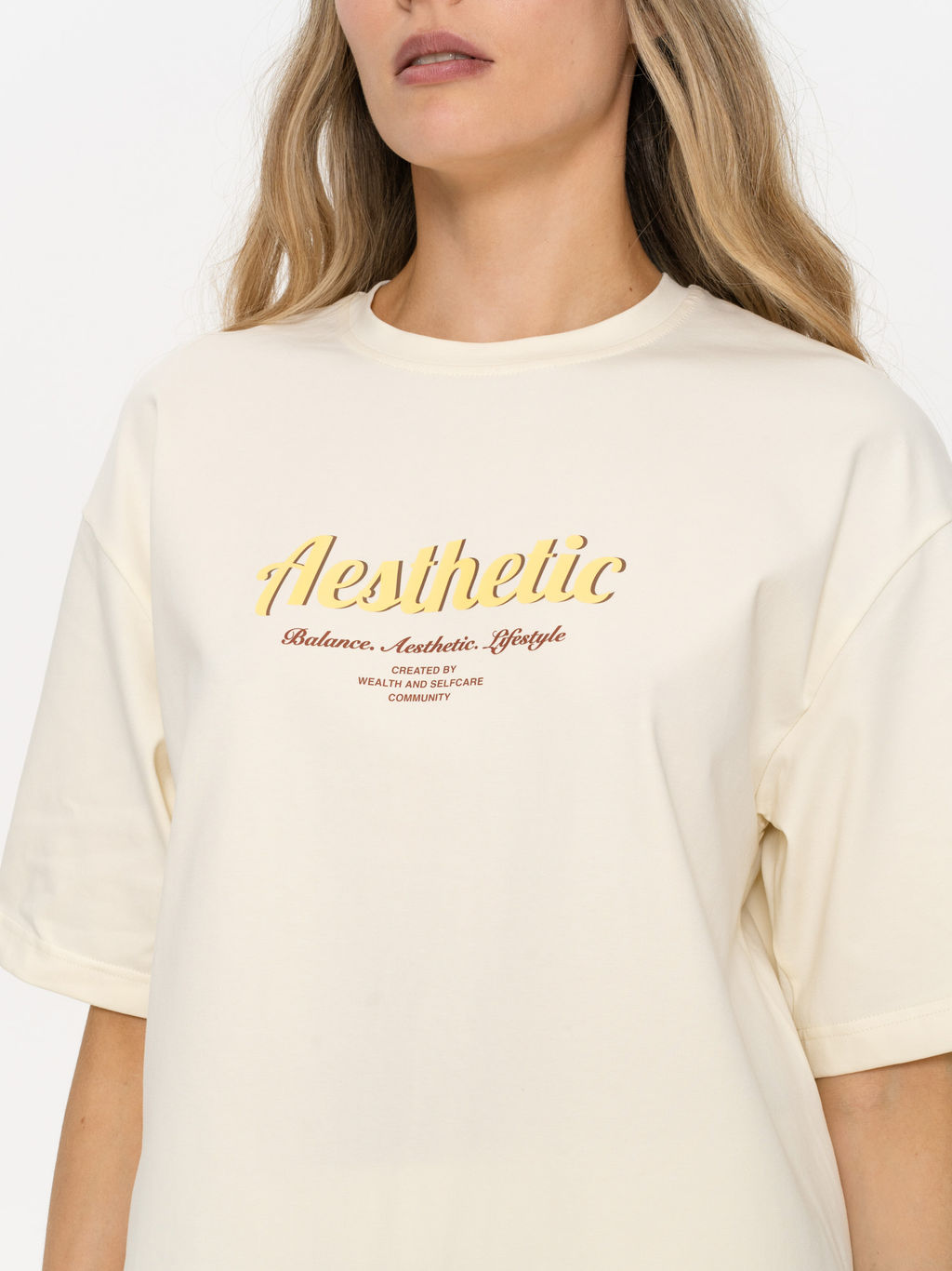 MY Футболка жен. over fit Aesthetic ФБ037  фото 6