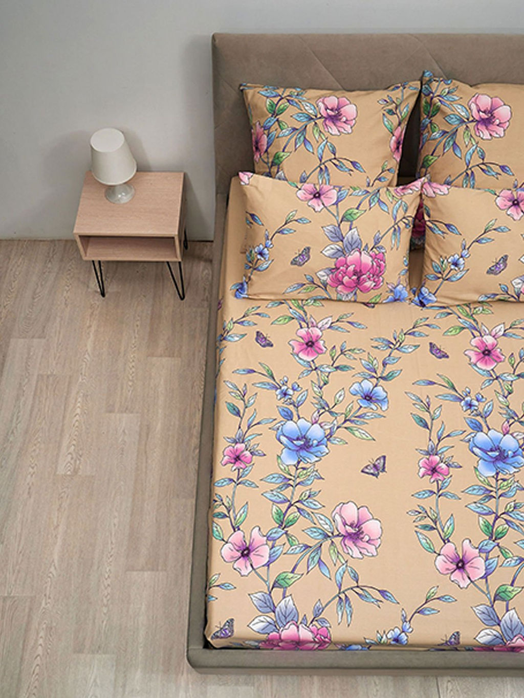 Простыня бязь на резинке - Маргарита, цвет бежевый 120х200х25