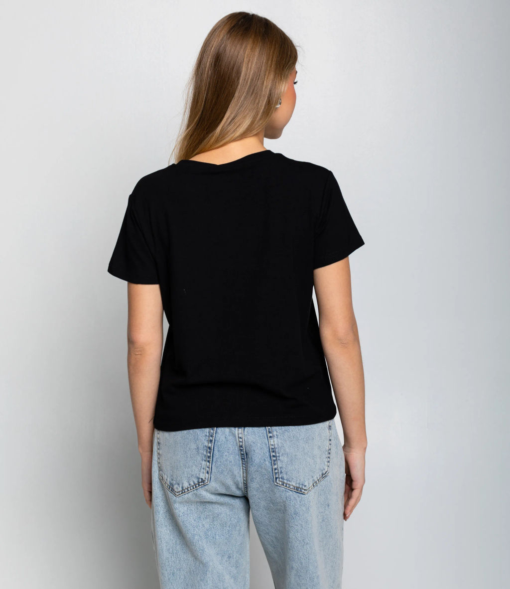 Футболка #КТ623 (5), чёрный - Dommod фото 3