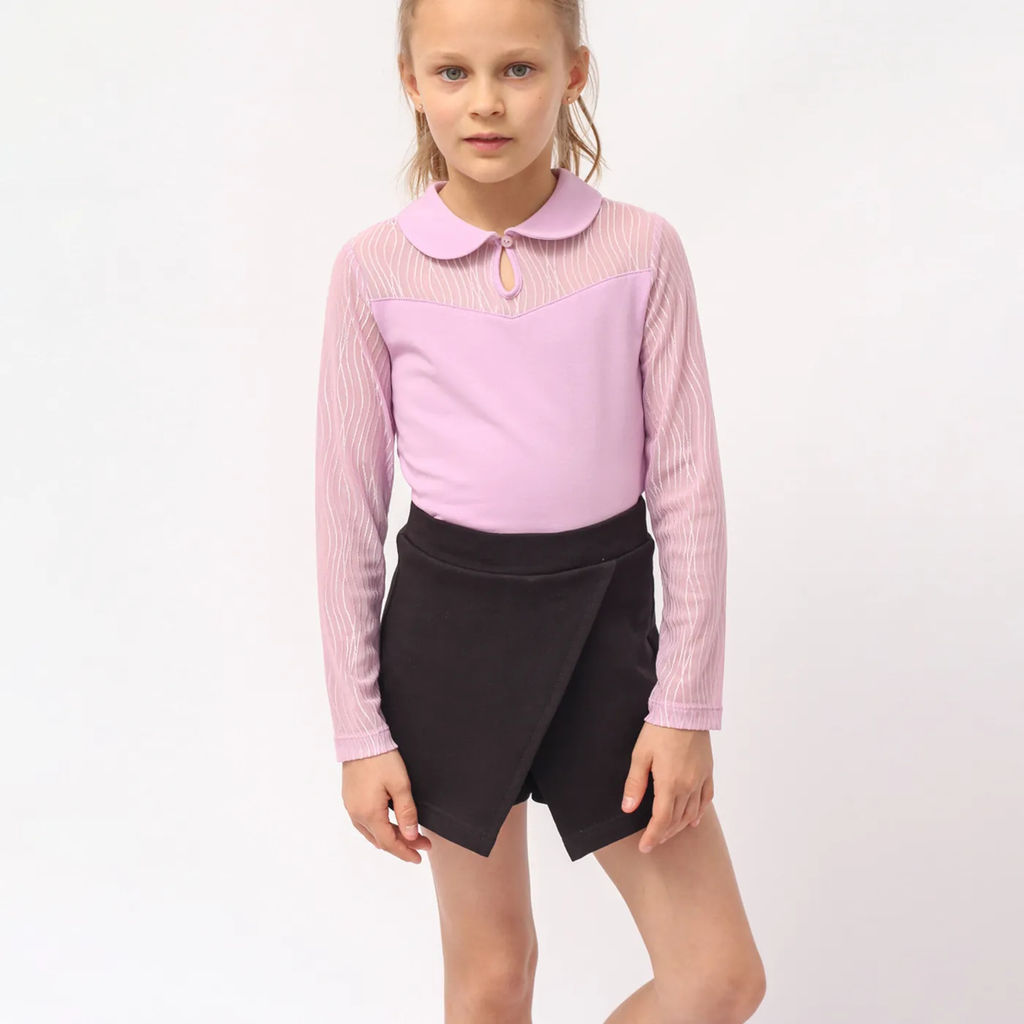 CRB wear/!CWJG 63191-45 Джемпер для девочки,лаванда/Ex.Cherubino  фото 2