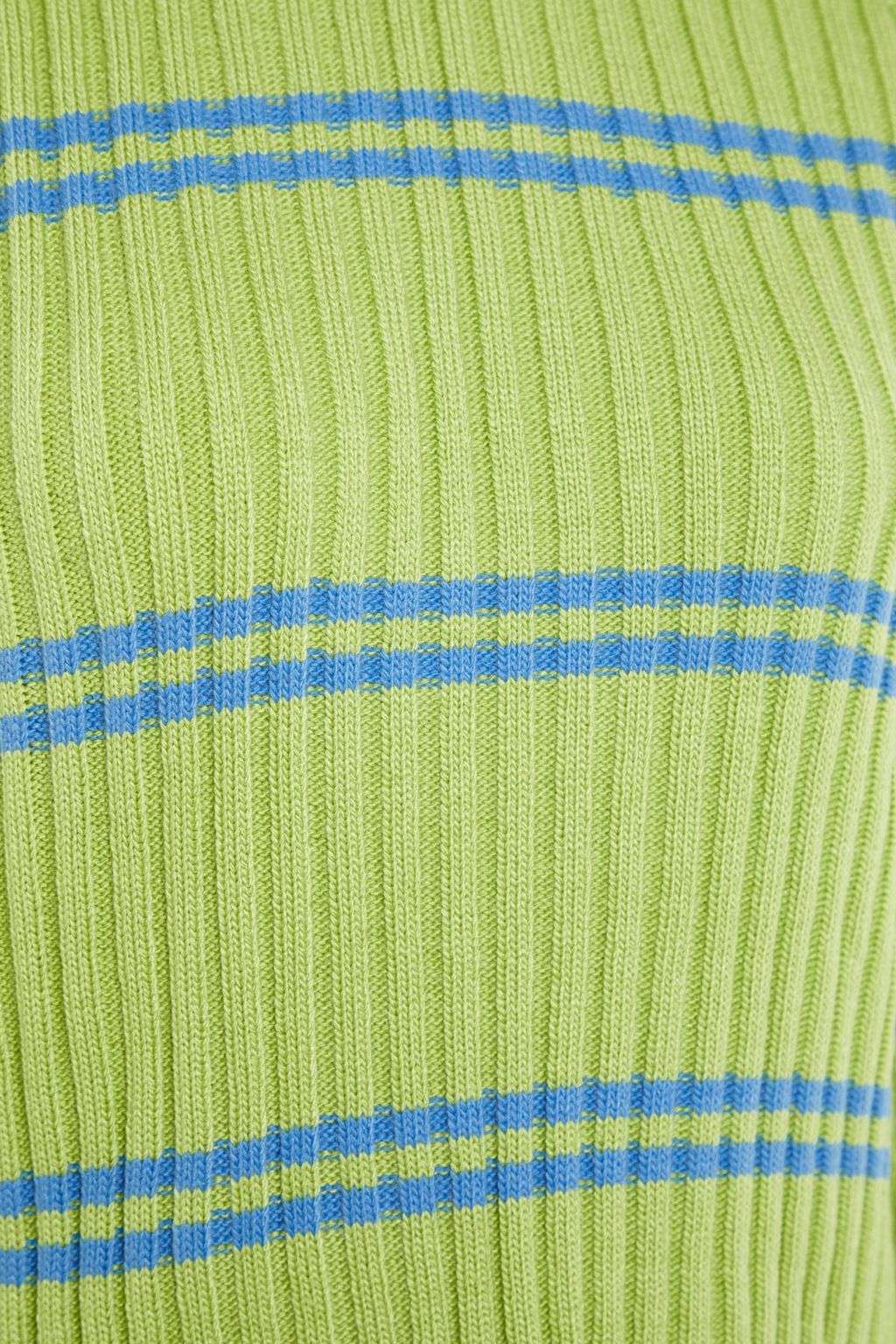 TRENDYOLMILLA Yesil Cizgili Triko Kazak TWOAW23KZ00666