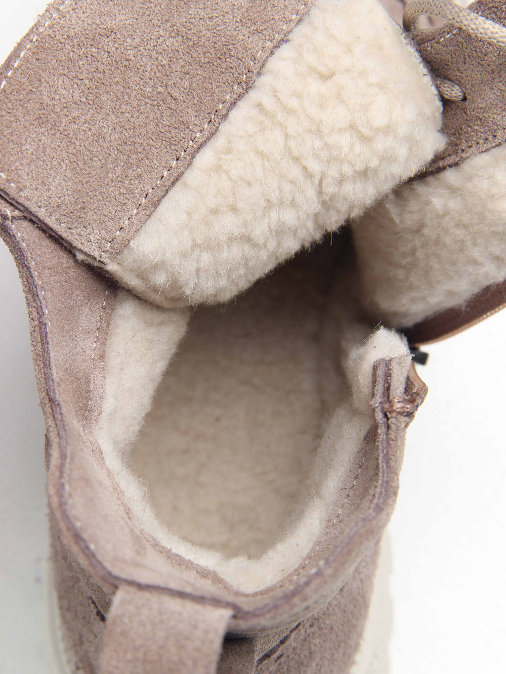 Ботинки 338.1541be. капучино замша/Байка