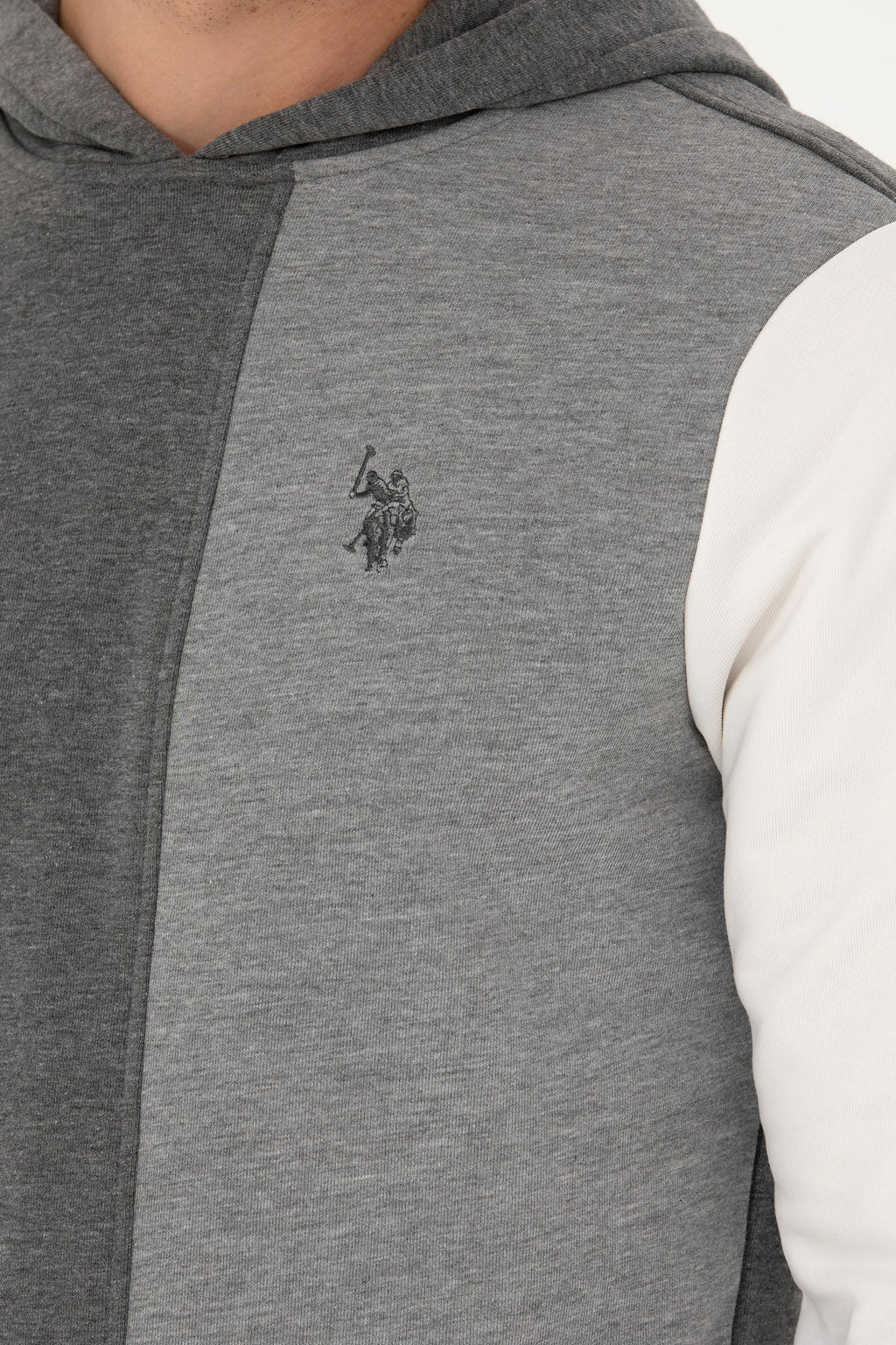 U. S. Polo Assn Мужской свитшот антрацитового меланжа - U.s. polo assn фото 7