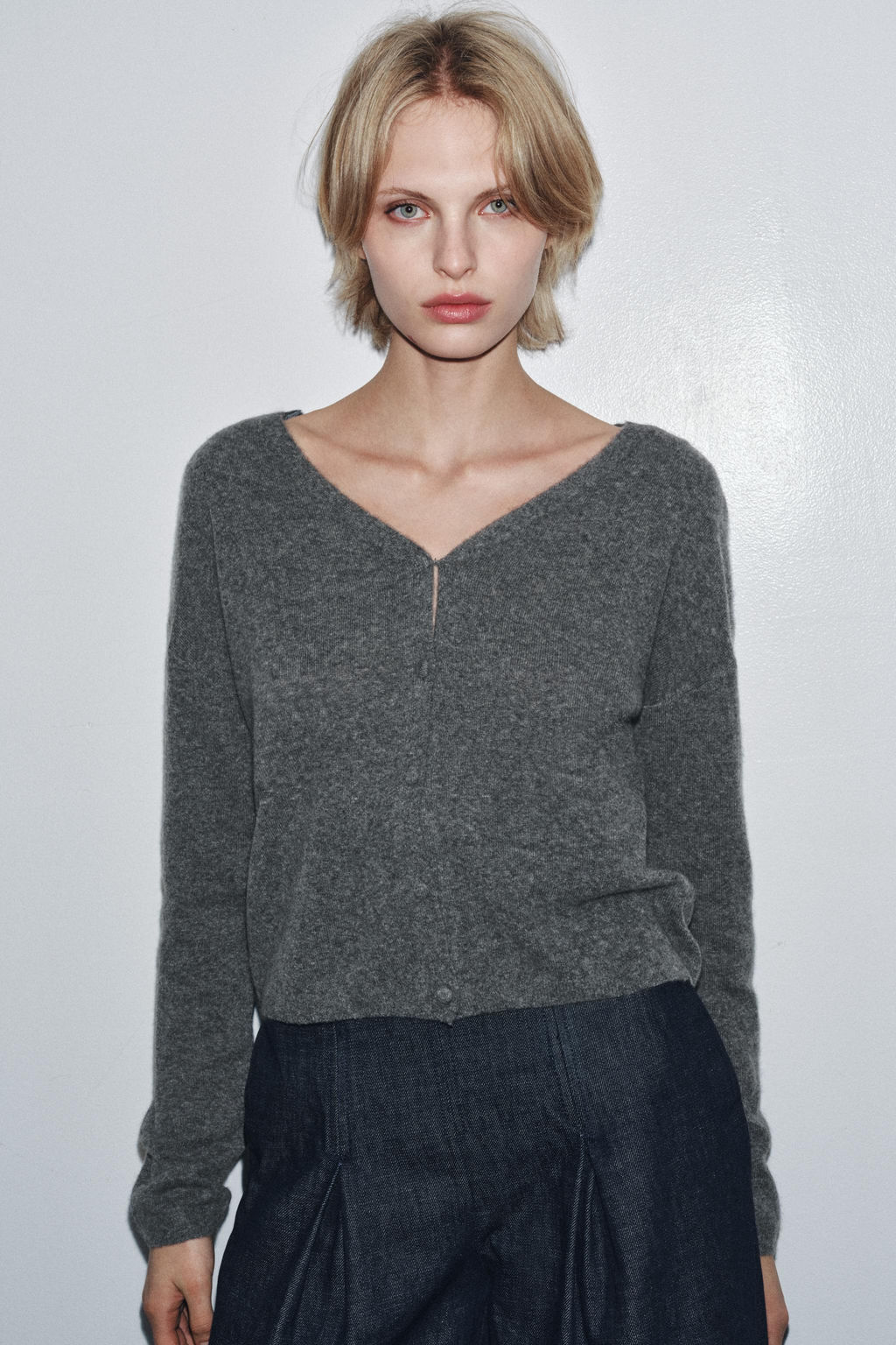 WOOL AND CASHMERE CARDIGAN - Zara фото 2