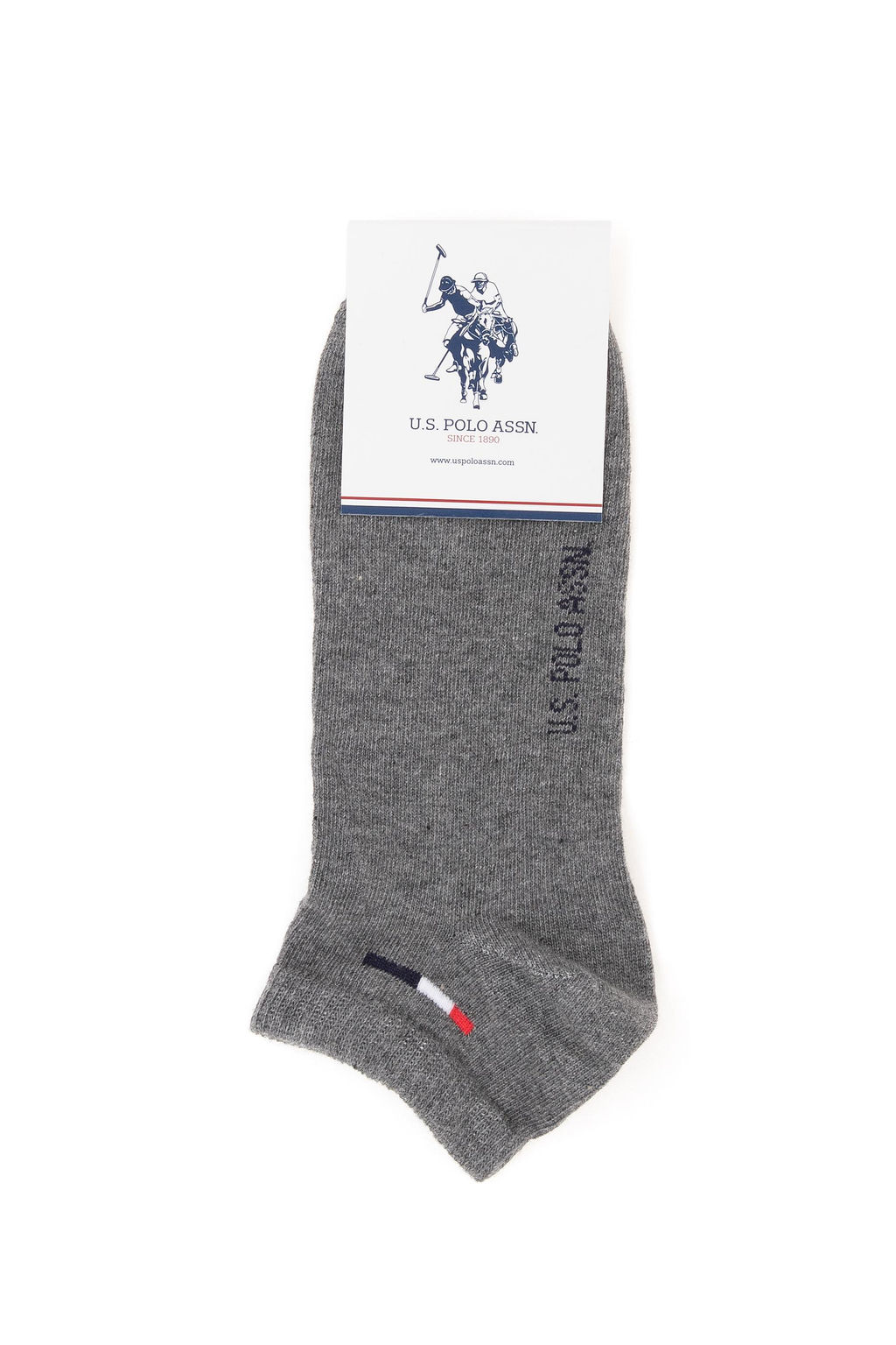 Мужские серые меланжевые носки Неожиданная скидка в корзине - U.s. polo assn фото 4