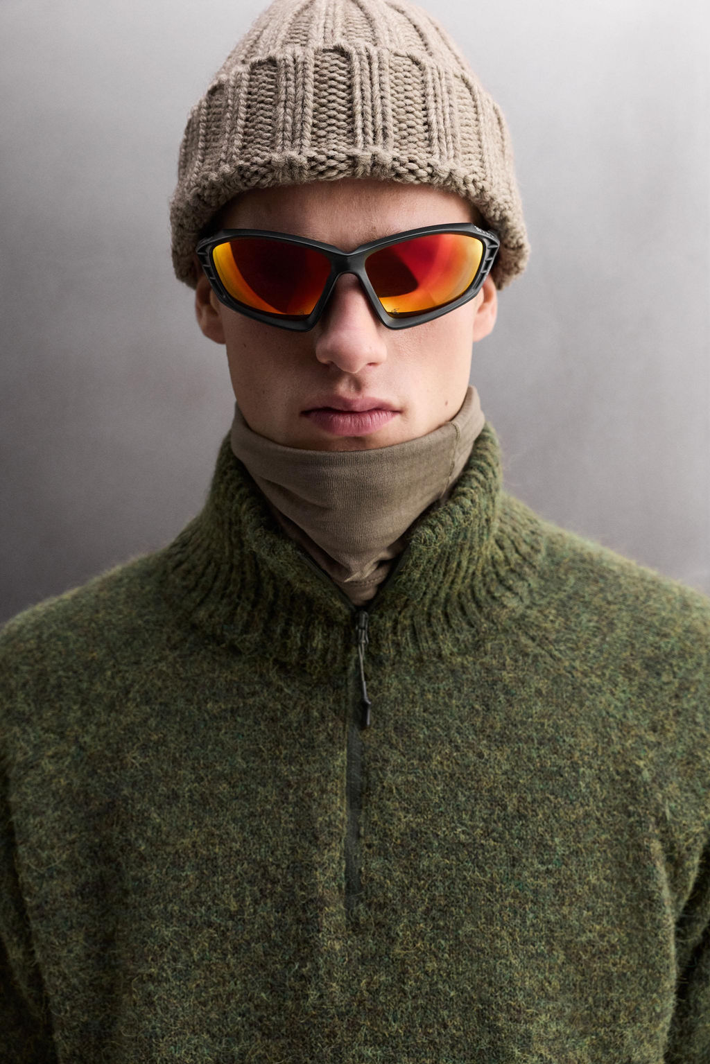 WOOL BLEND QUARTER-ZIP JUMPER - Zara фото 14