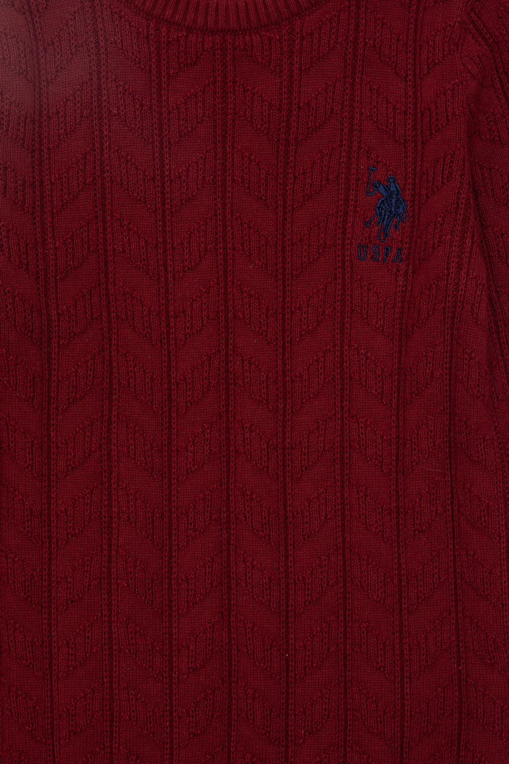 Базовый свитер бордово-красного цвета для мальчика - U.s. polo assn фото 10