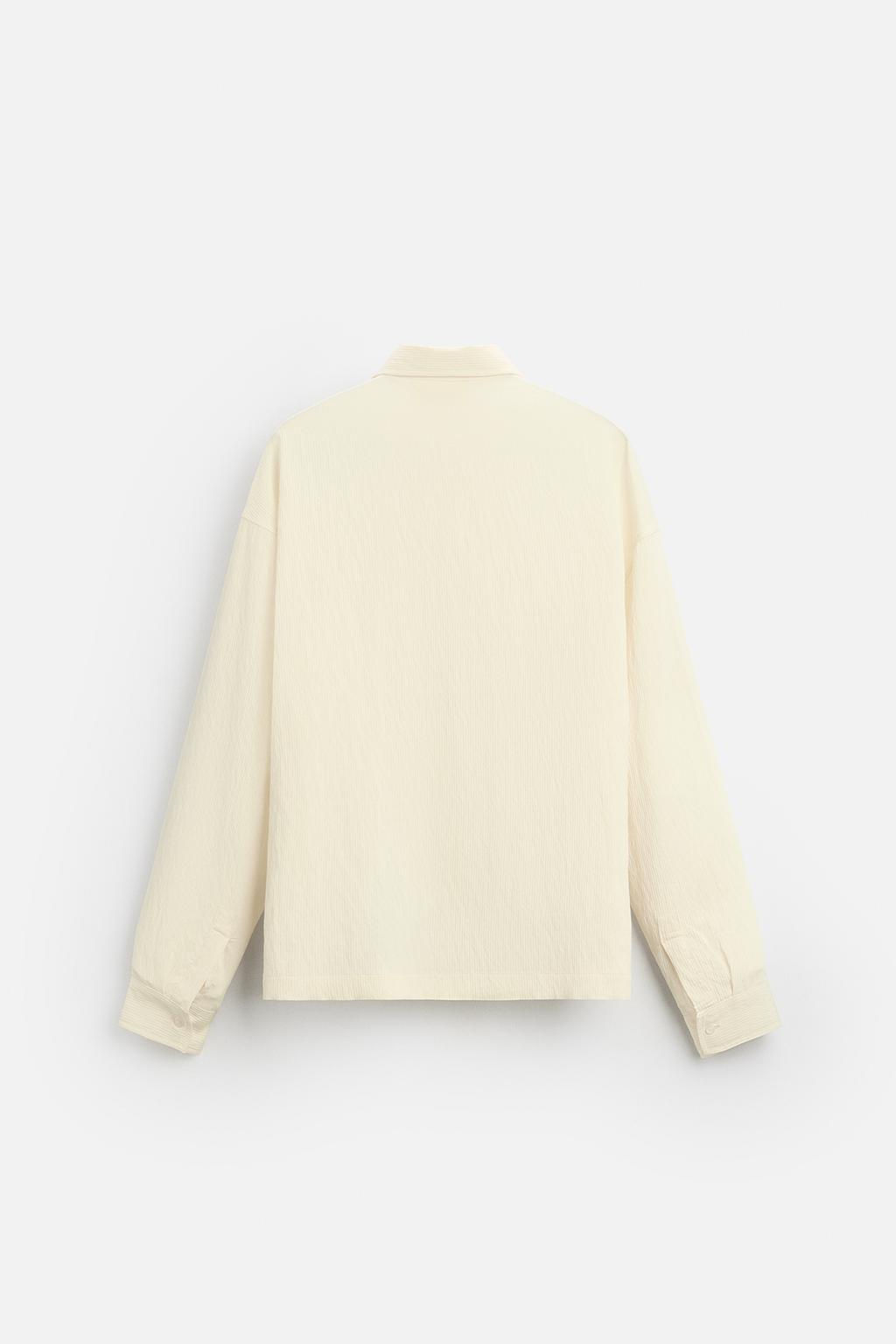 STRIPED TEXTURED SHIRT - Zara фото 7