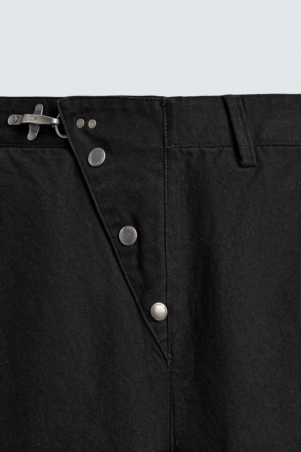 PANTAL?N WIDE FIT CIERRE ALAMAR / Negro - Zara фото 9
