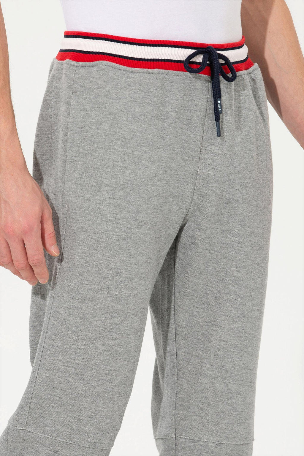 U. S. Polo Assn / Мужские серые меланжевые спортивные штаны - U.s. polo assn фото 13
