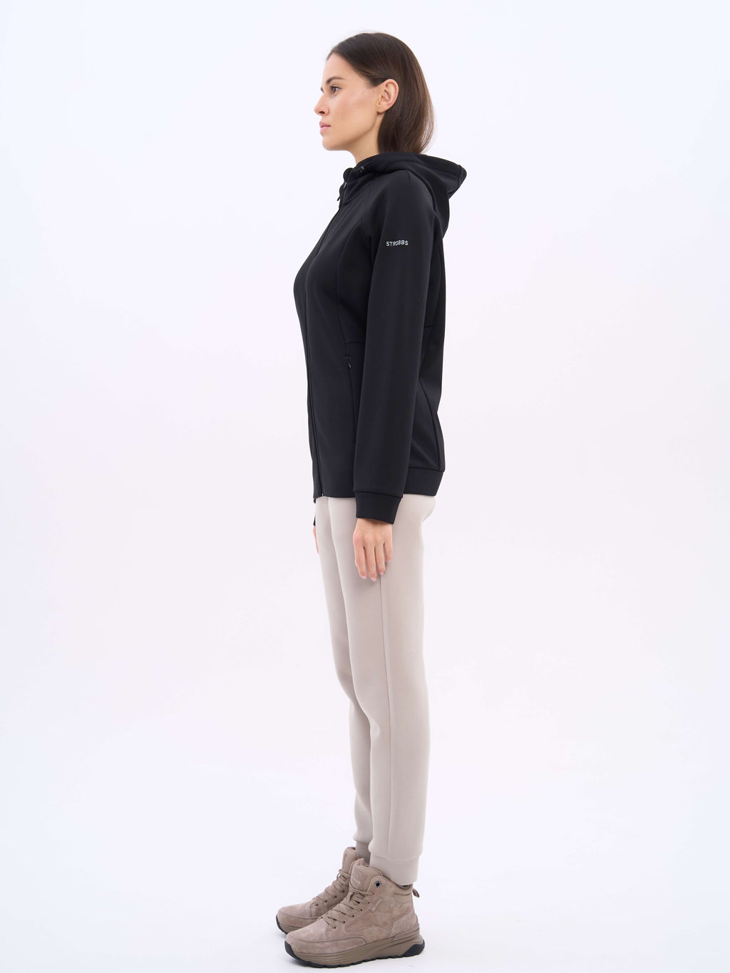 T3388-3 Толстовка женская на молнии с капюшоном - Strobbs фото 3