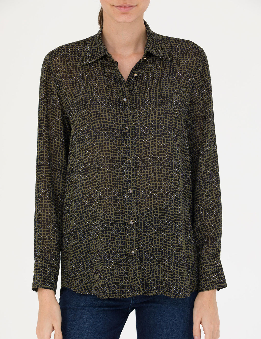 Kahverengi Comfort Fit Uzun Kollu G_mlek - Pierre cardin фото 6