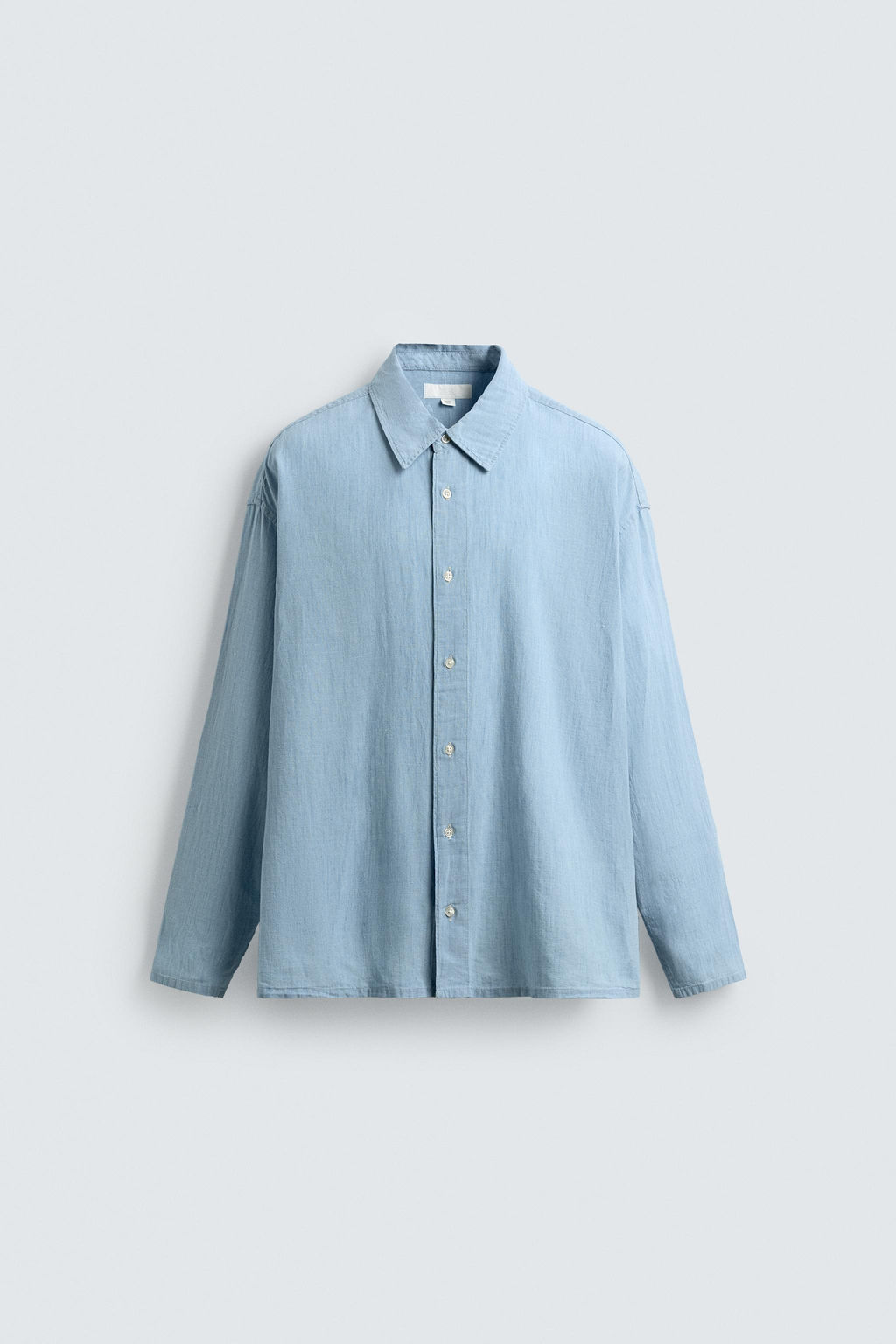 LIGHTWEIGHT DENIM SHIRT - Zara фото 6