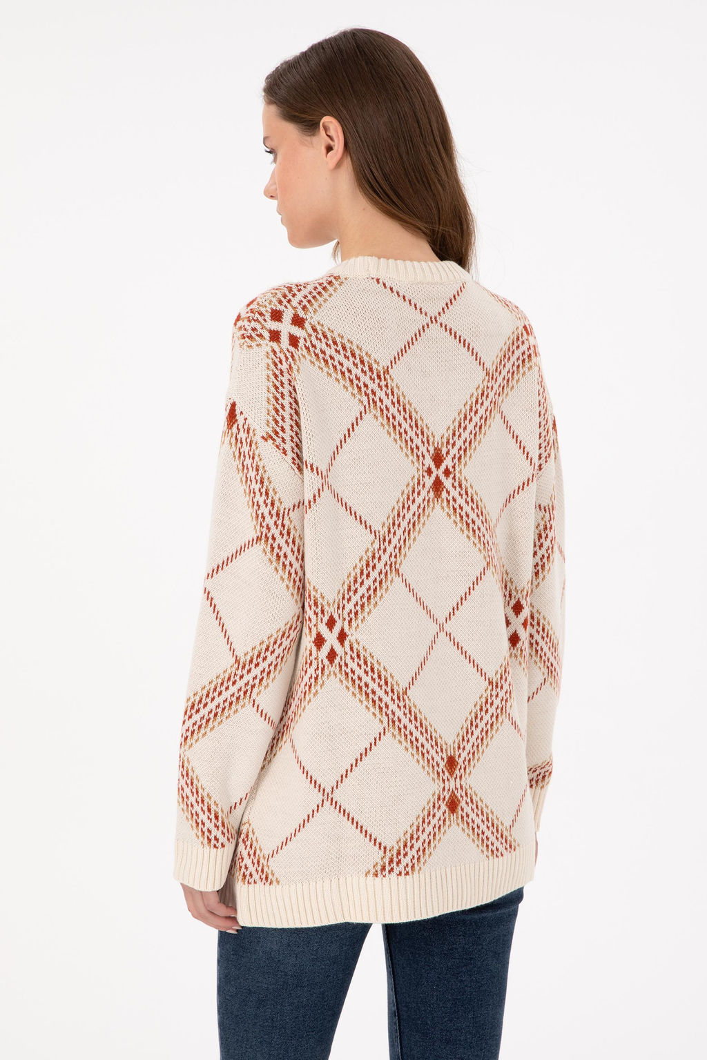 Женский кремовый меланжевый свитер Дополнительная скидка 11% в корзине - U.s. polo assn фото 12