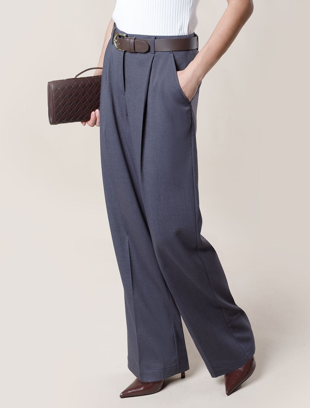 Брюки-палаццо из поливискозы VILATTE