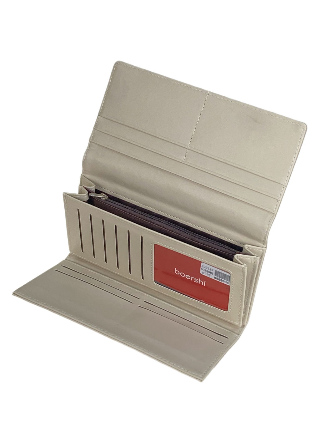 Женское портмоне из искусственной кожи, цвет бело-серый - Greta фото 2