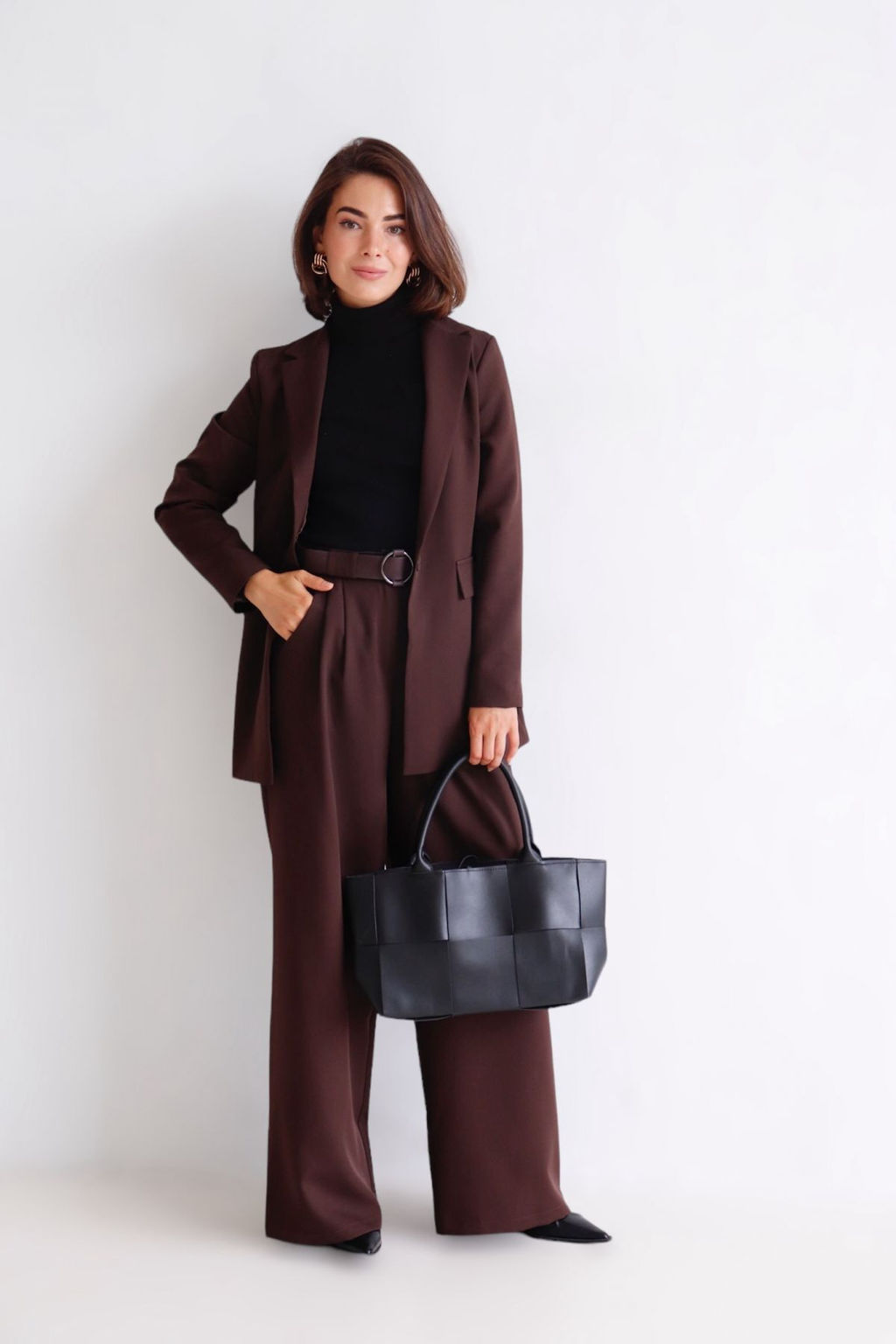 11372 Костюм брючный коричневый - Martichelli фото 19