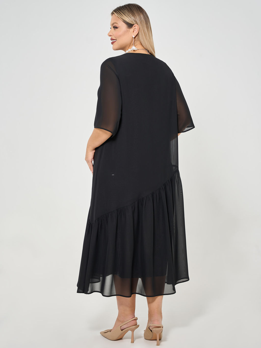 Платье 0361-1с чёрный кристалл