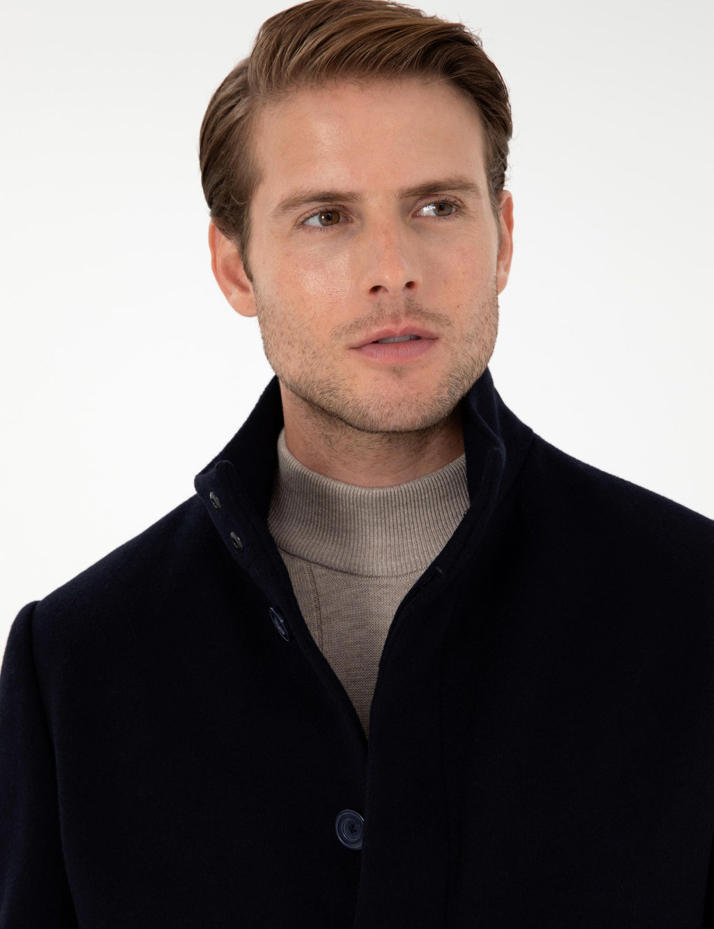 Lacivert Slim Fit Palto - Pierre cardin фото 2