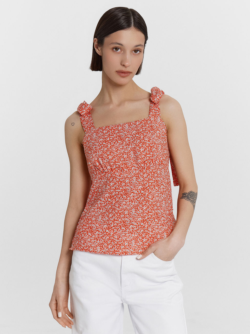 Топ женский с цветочным принтом - Mark formelle фото 6