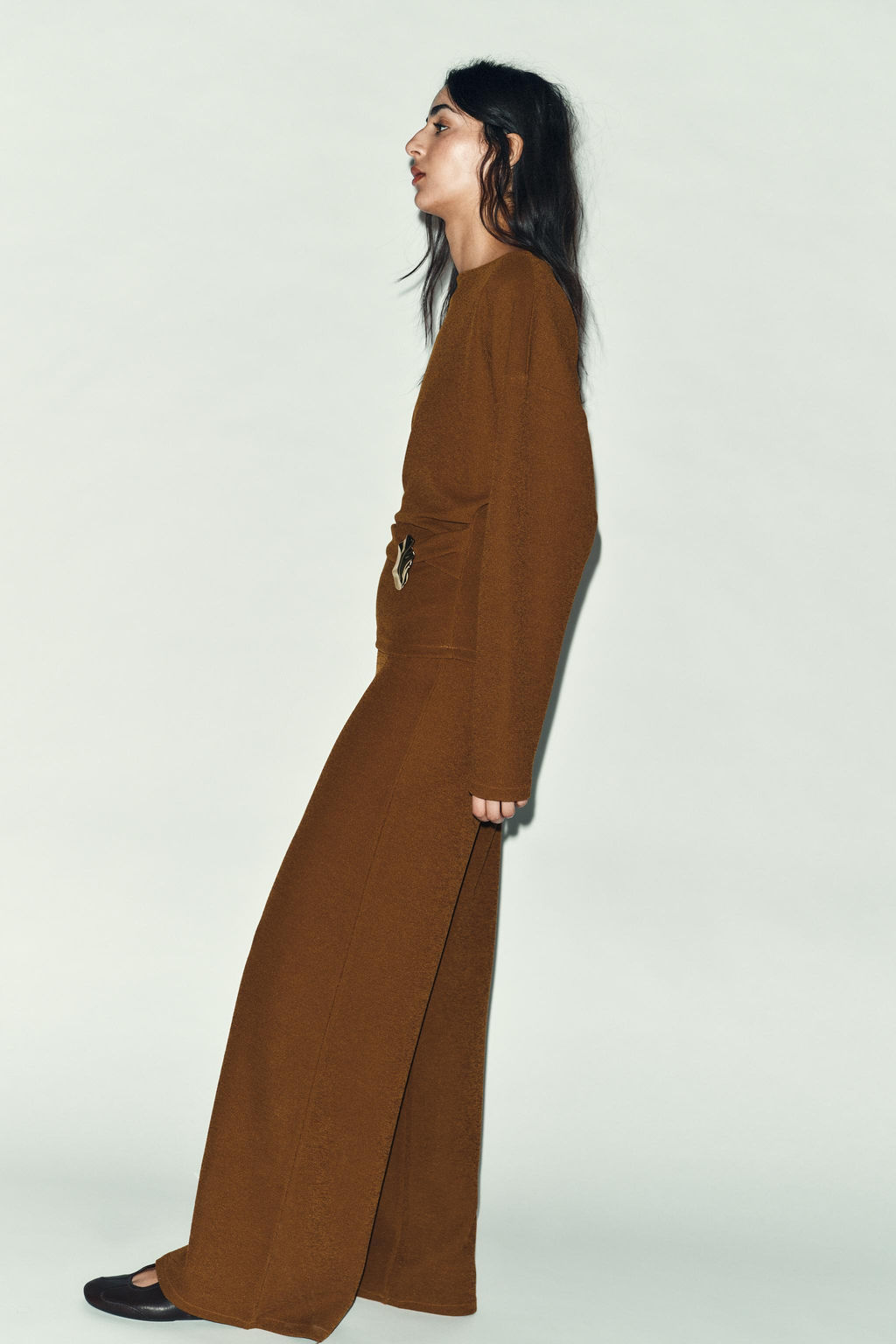 TEXTURED TOP WITH BUCKLE - Zara фото 3