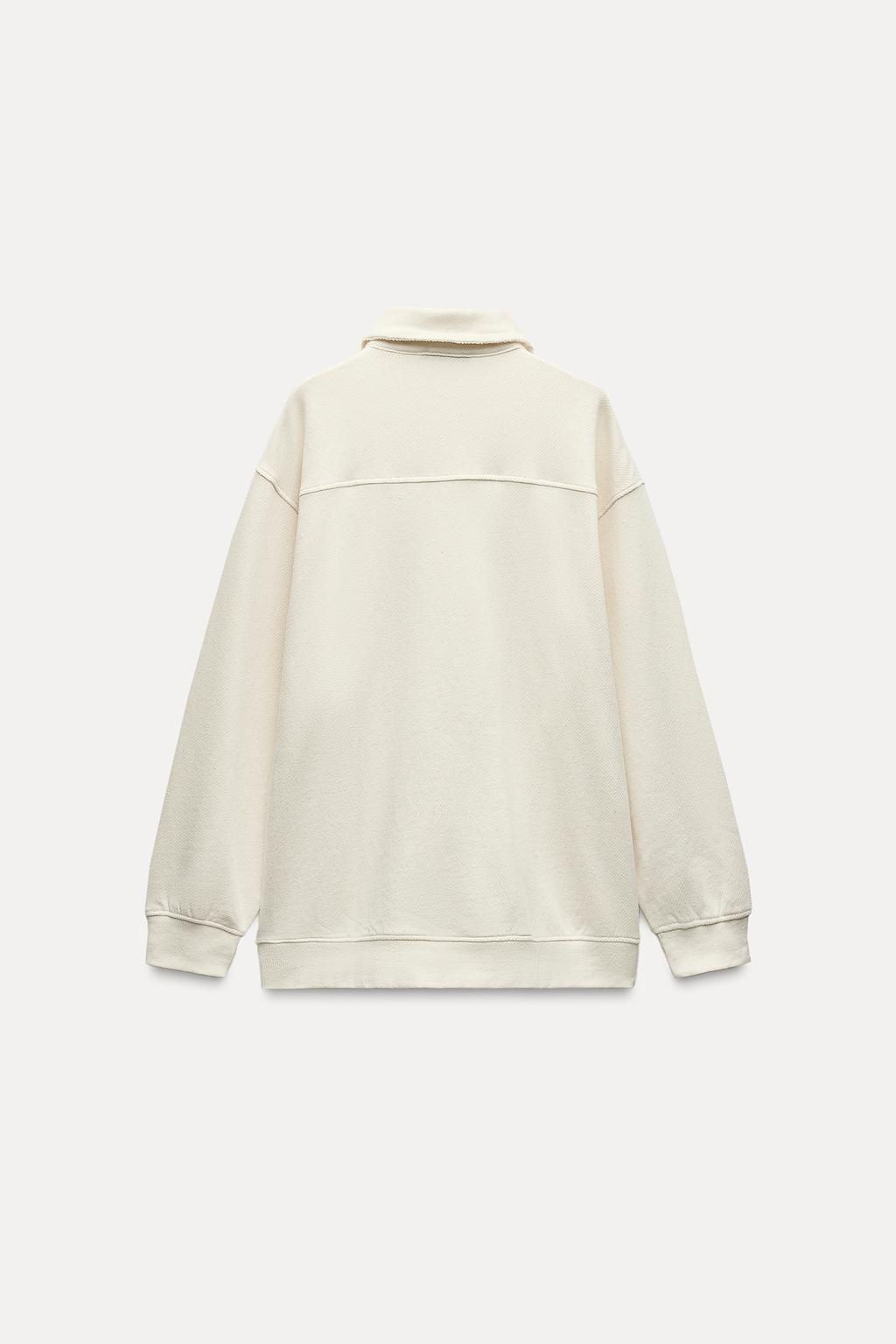 RUSTIC POLO SWEATSHIRT - Zara фото 5