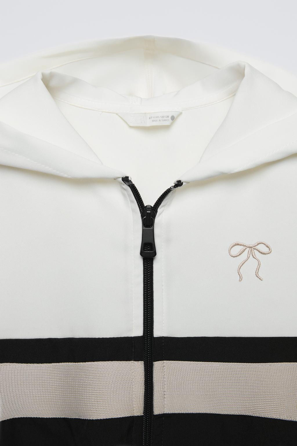 EMBROIDERED BOW HOODIE - Zara фото 3