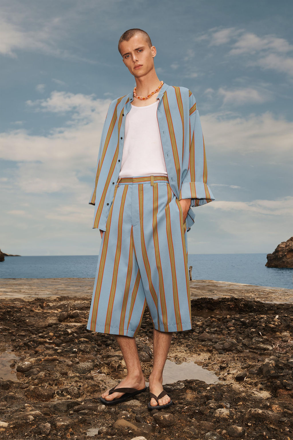 STRIPED RELAXED FIT BERMUDA SHORTS LIMITED EDITION - Zara фото 9