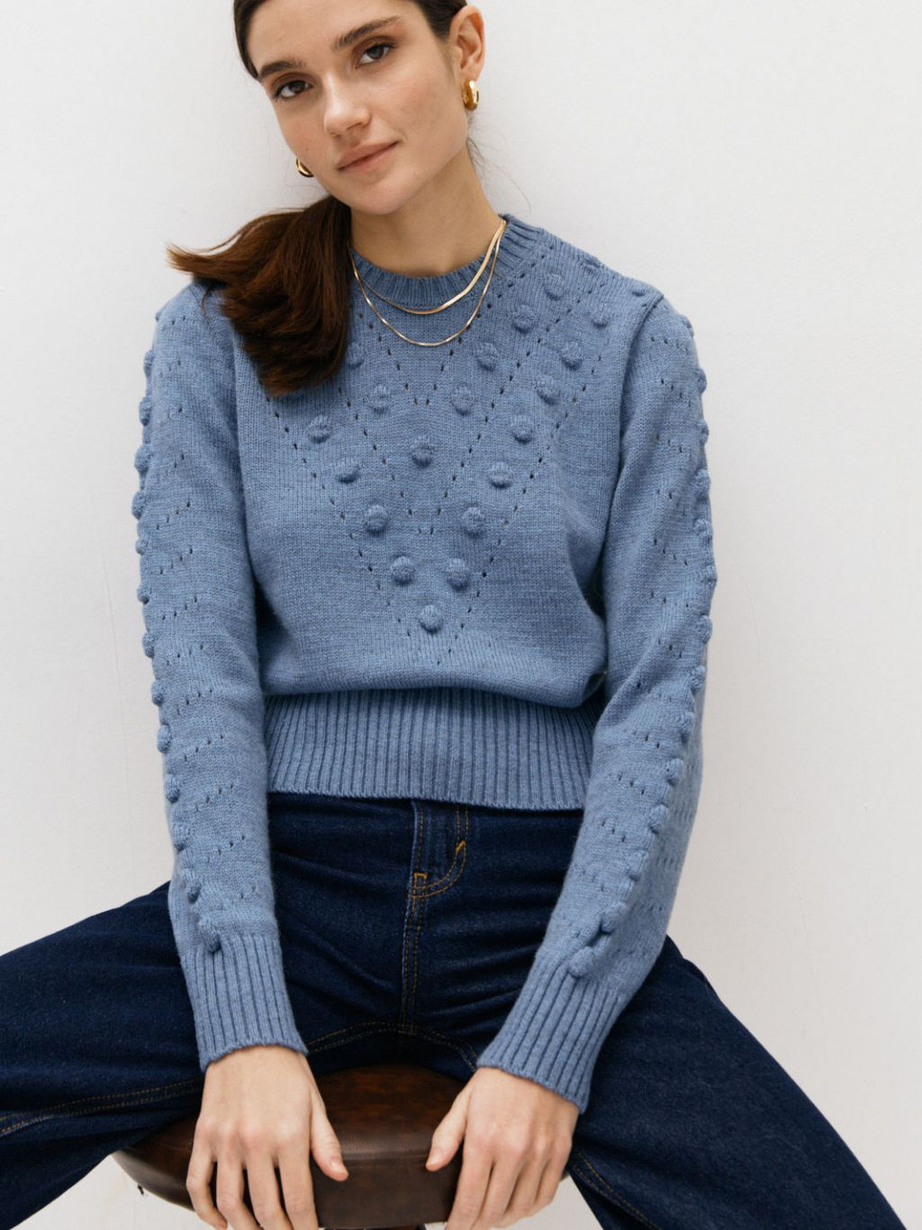 Джемпер 121.070115/голубой - Seven senses фото 37