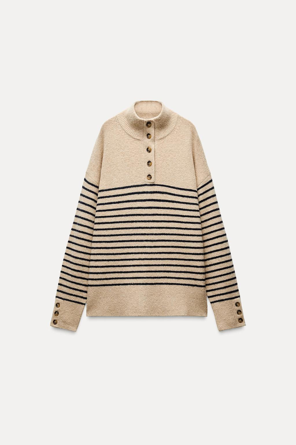 HIGH NECK KNIT SWEATER - Zara фото 4