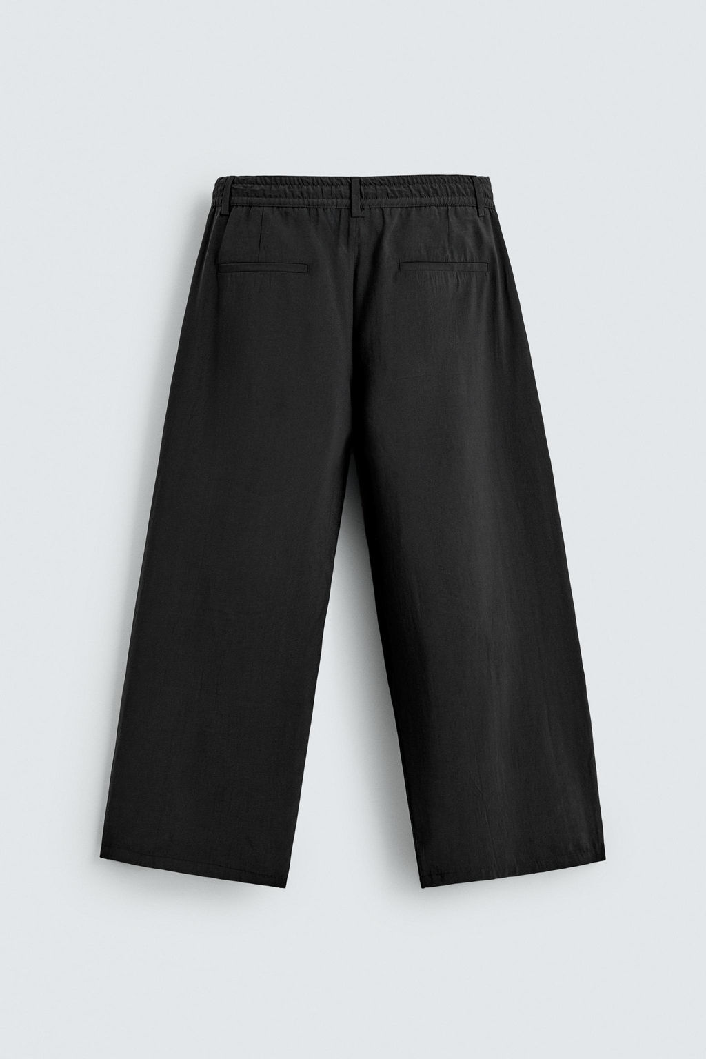 PANTAL?N FLUIDO PLIEGUES / Negro - Zara фото 7