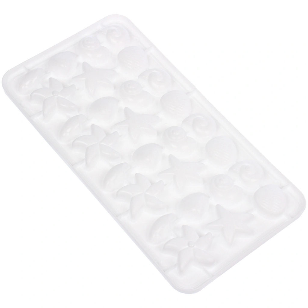 Цена за 2 шт. Форма для льда пластиковая "Морской мир" 15*28см, цвета микс