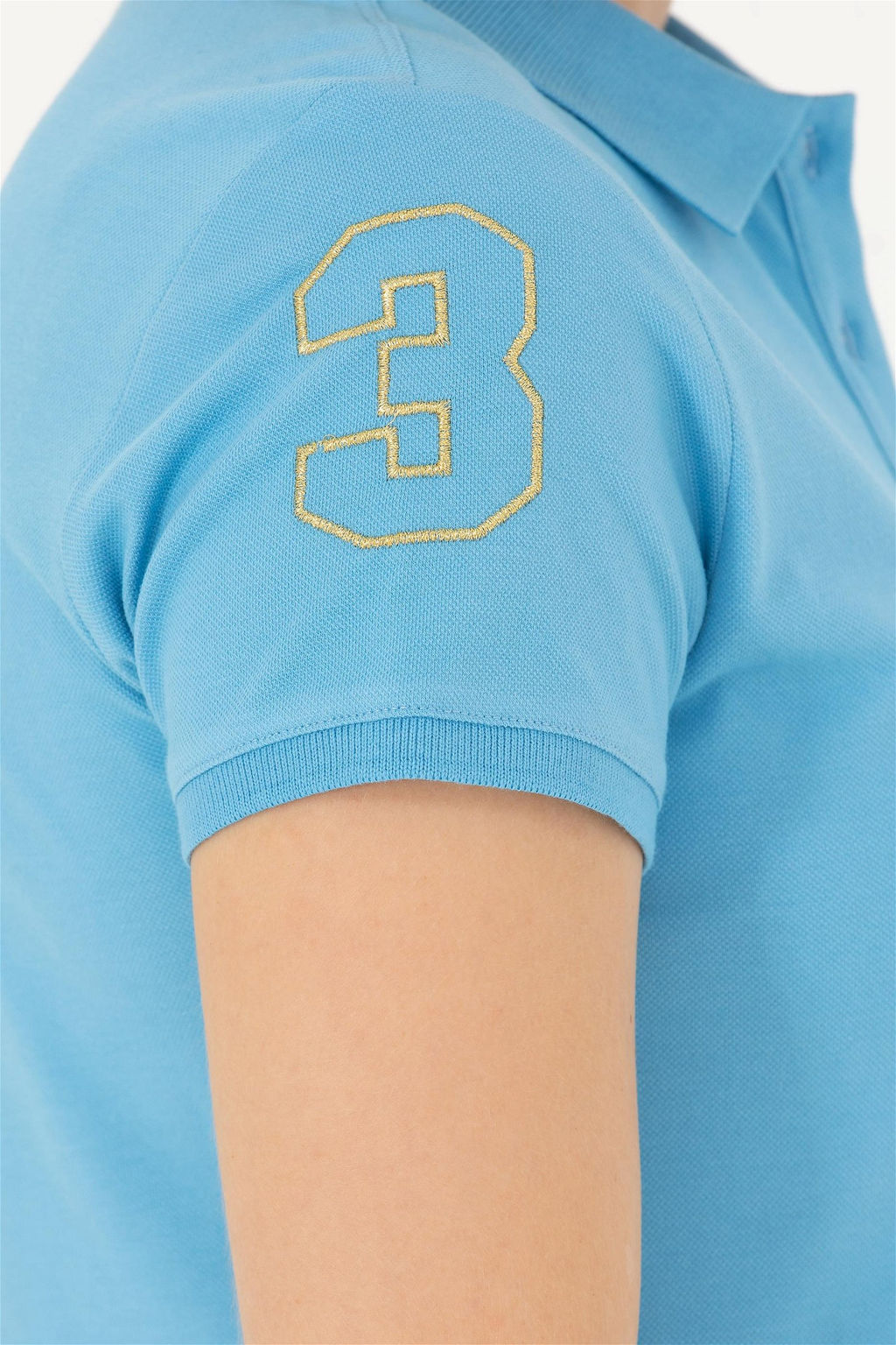 Женское бирюзовое трикотажное платье - U.s. polo assn фото 7