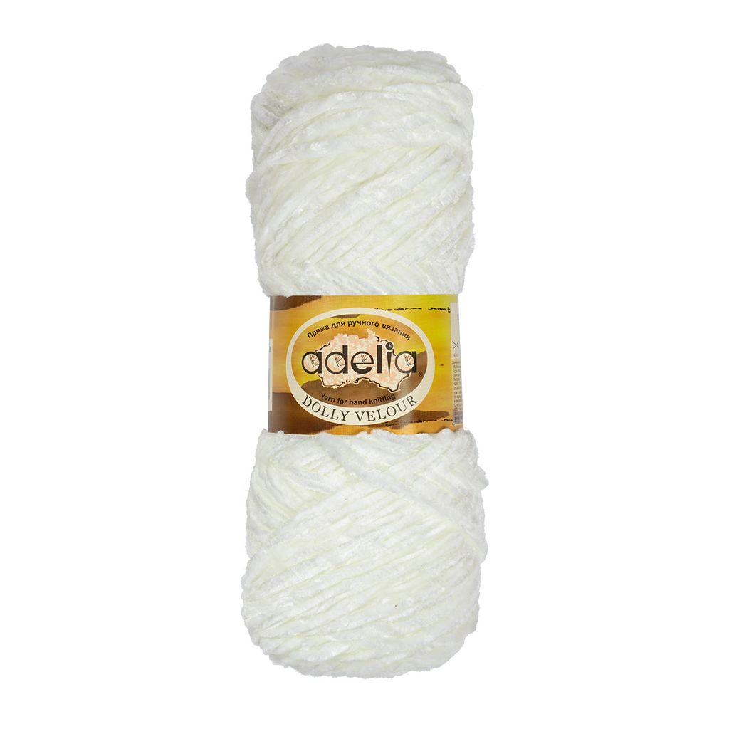 Пряжа ADELIA DOLLY VELOUR 100% микрополиэстер 5 шт. х 100 г 93 м  6 м
