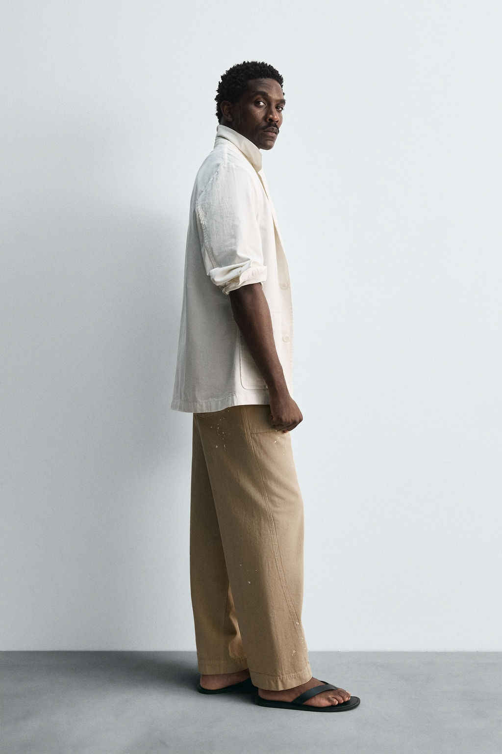 LIMITED EDITION PAINT SPLATTER TROUSERS - Zara фото 4