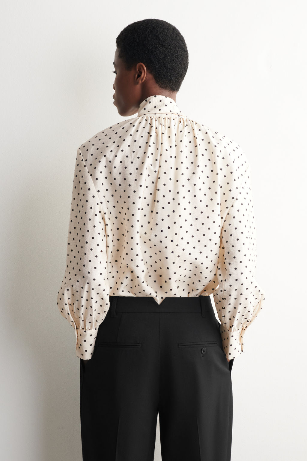 BLUSA DE LUNARES CON LAZADA - H&m фото 4
