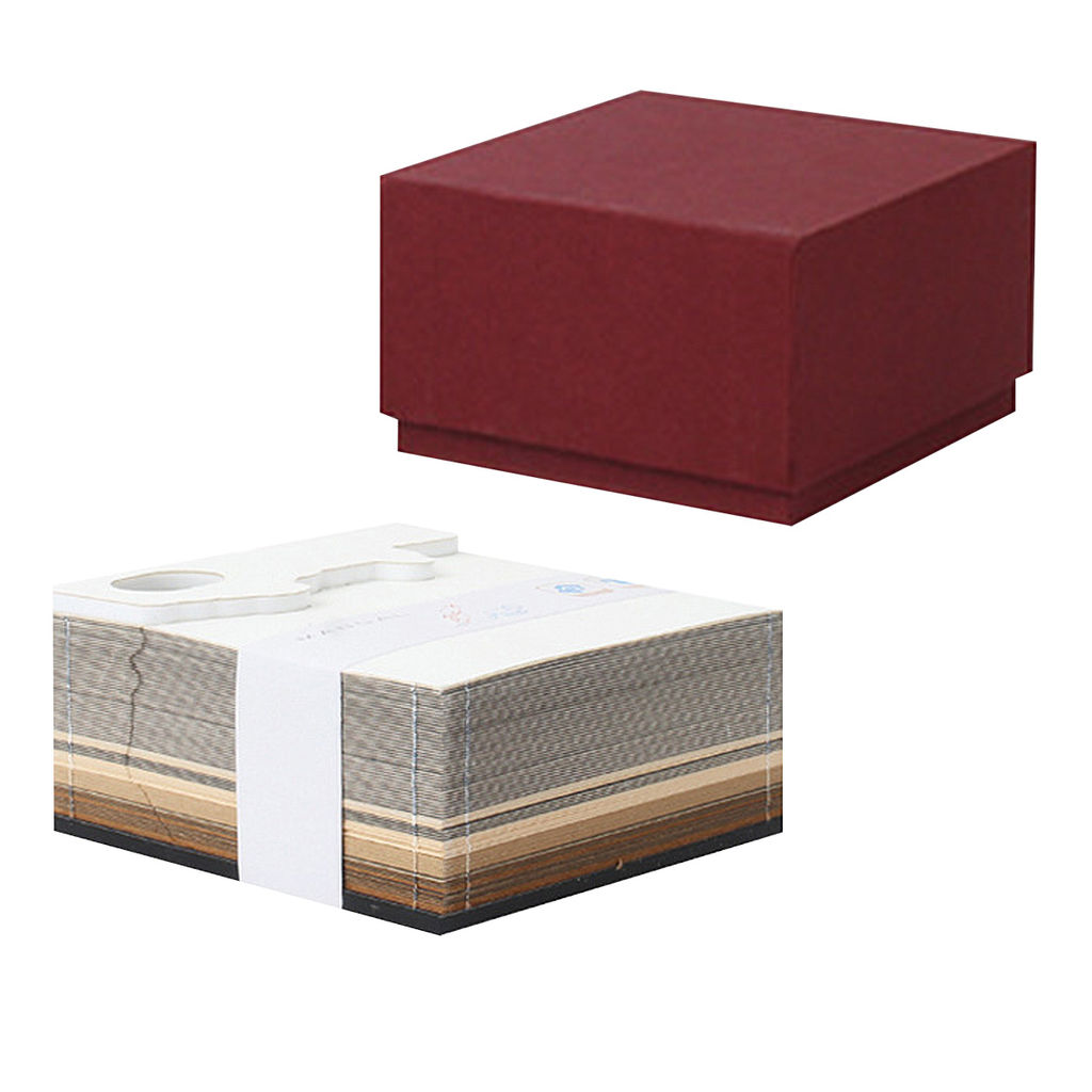 Блок бумажный для записей в виде 3D-заметок с подсветкой 200-250 г/м2 9 х 5 х 9 см 160 л. Огни замка BBZ-01