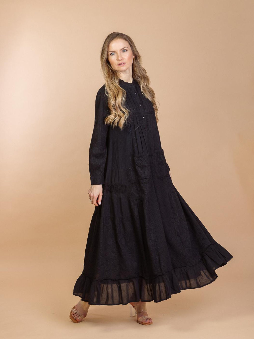 Платье (хлопок) с вышивкой №25-387-2 (Лето 2025)