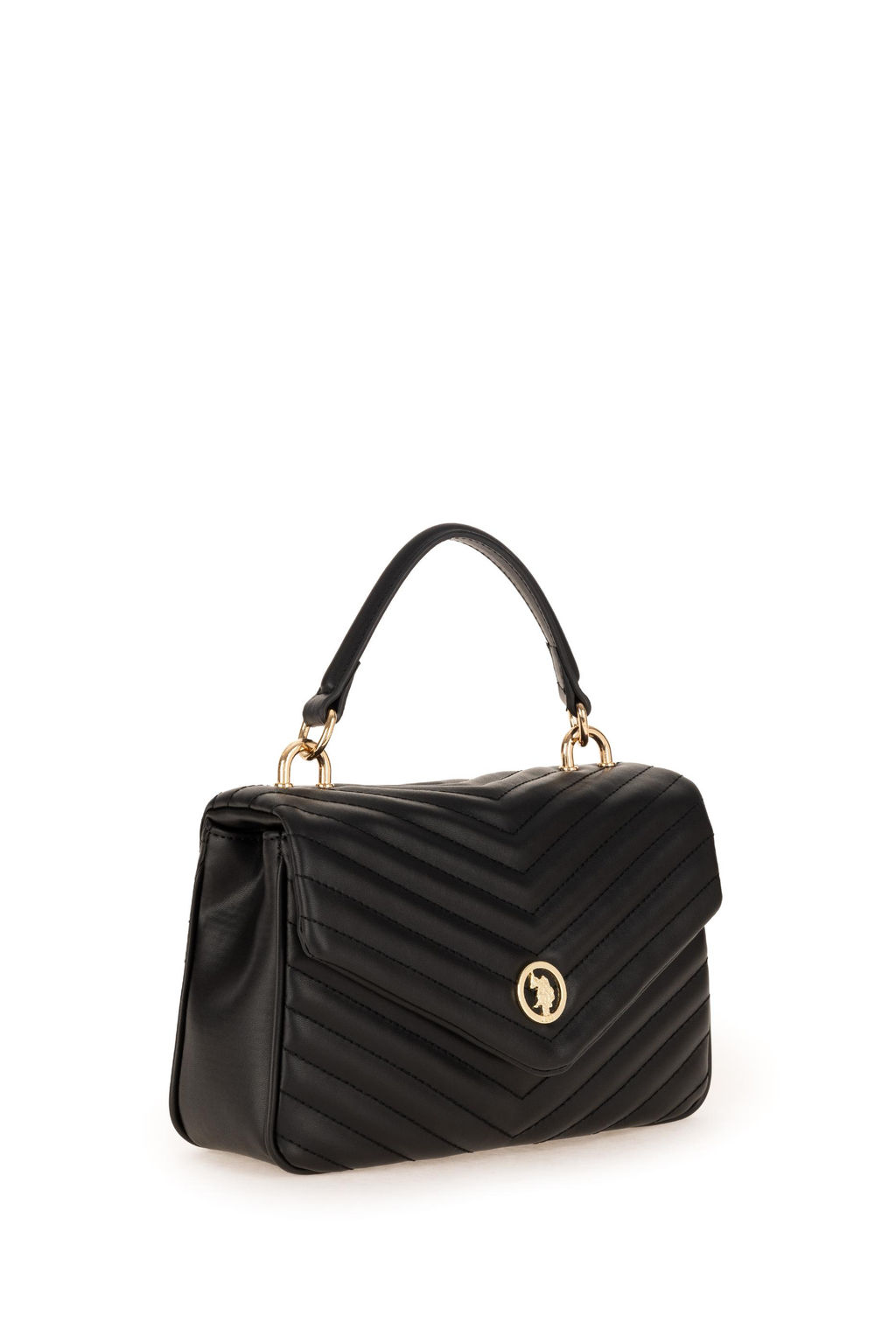 Женская черная сумка на плечо с ремешком-цепочкой Неожиданная скидка в корзине - U.s. polo assn фото 4