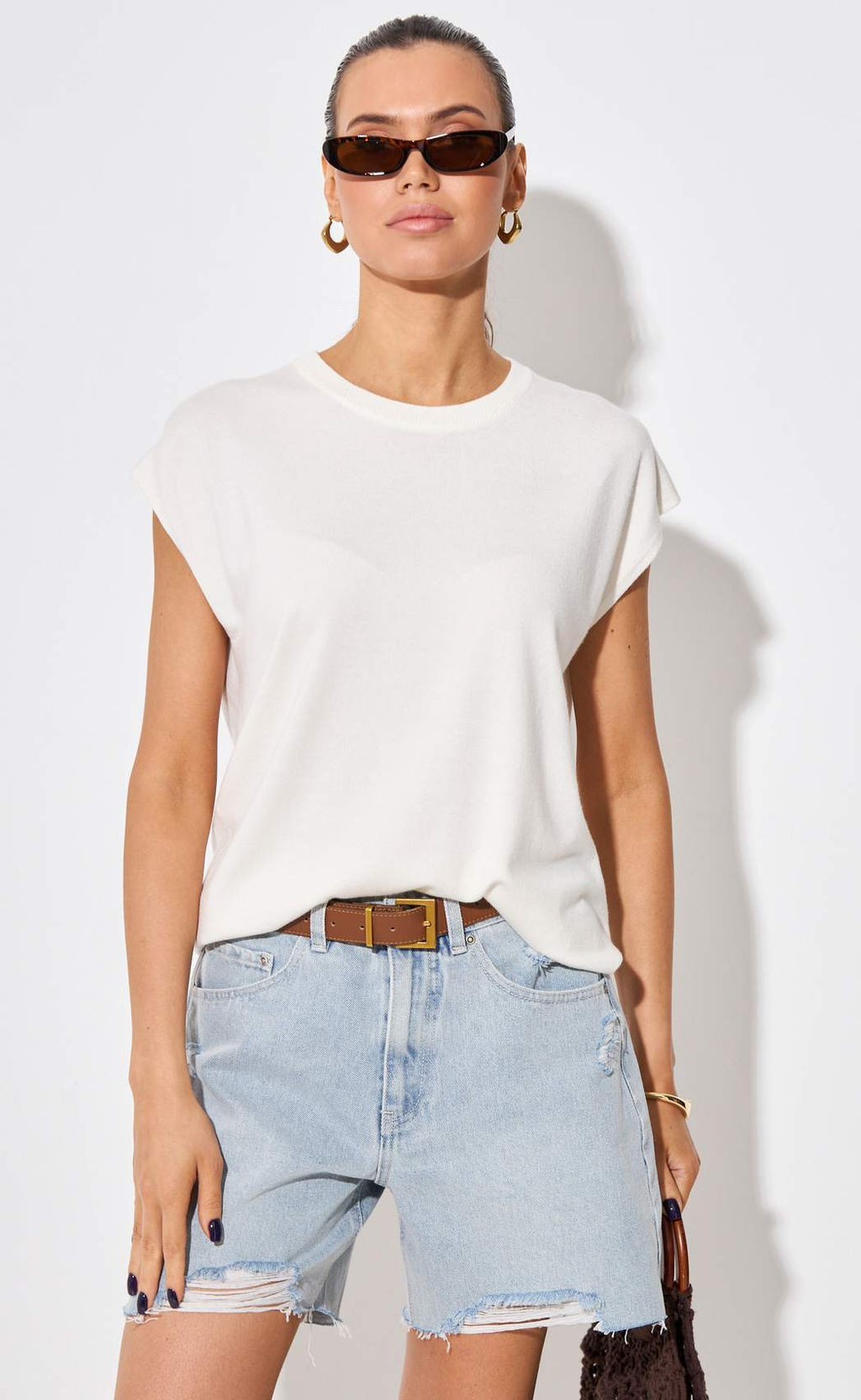 Шорты джинс F512-0909 l.blue