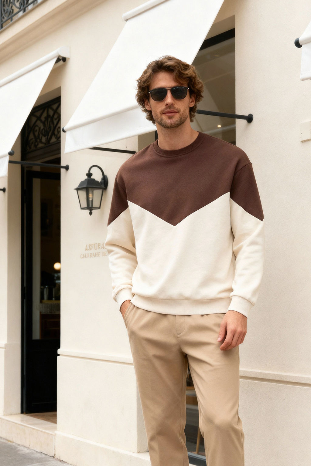 TRENDYOL MAN Kahverengi Regular/Normal Kesim Ici Polar/S?cak Tutan Sweatshirt TMNAW21SW1162 - Trendyolmilla фото 17