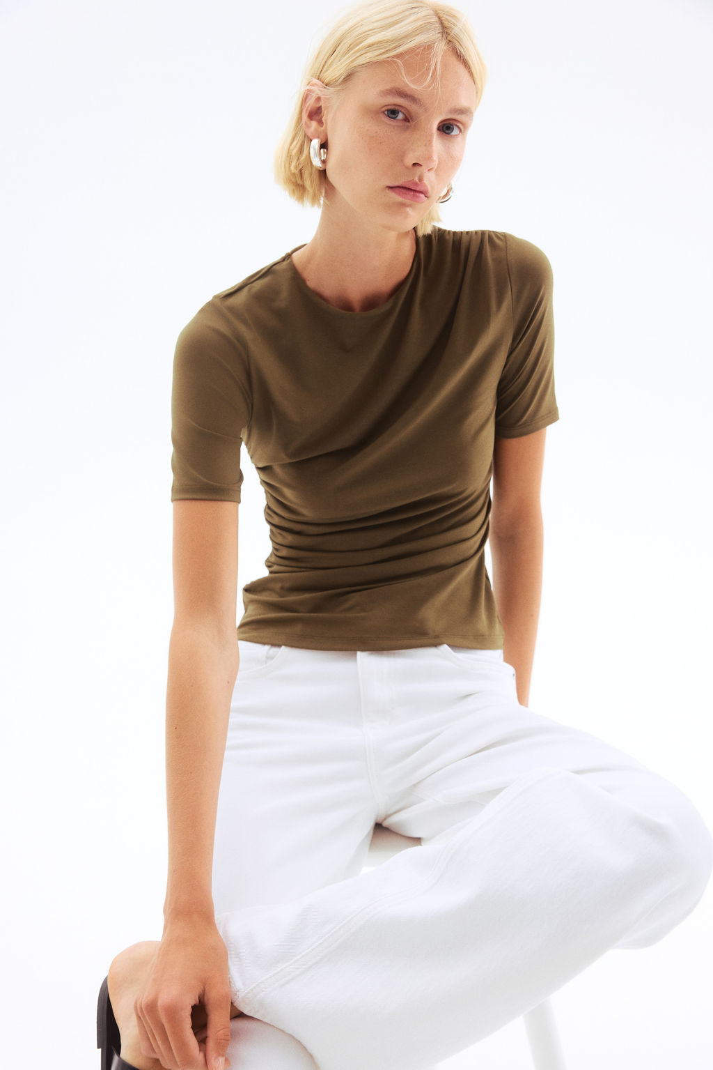 Top drapeado - H&m фото 5