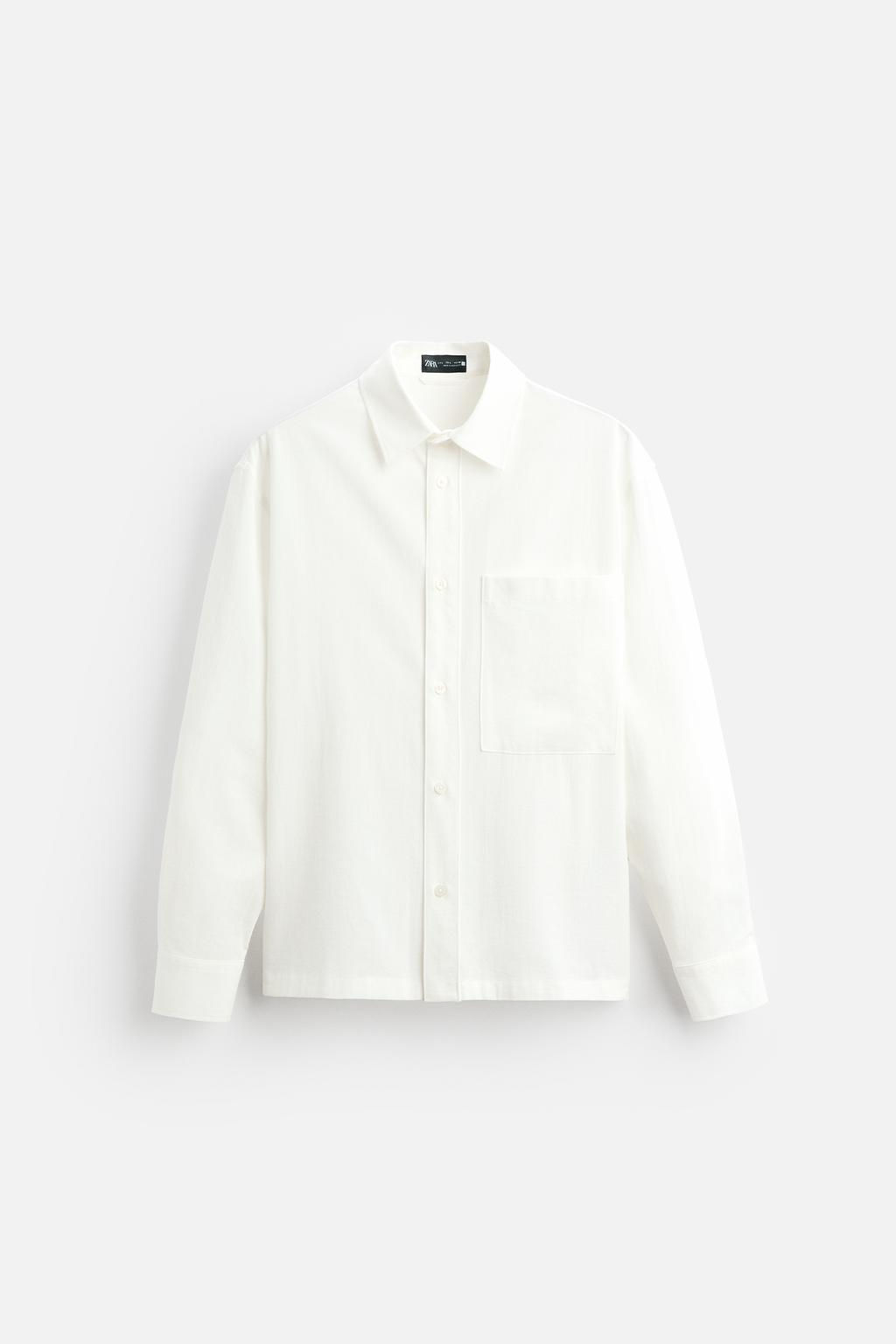 TEXTURED RELAXED FIT SHIRT - Zara фото 6