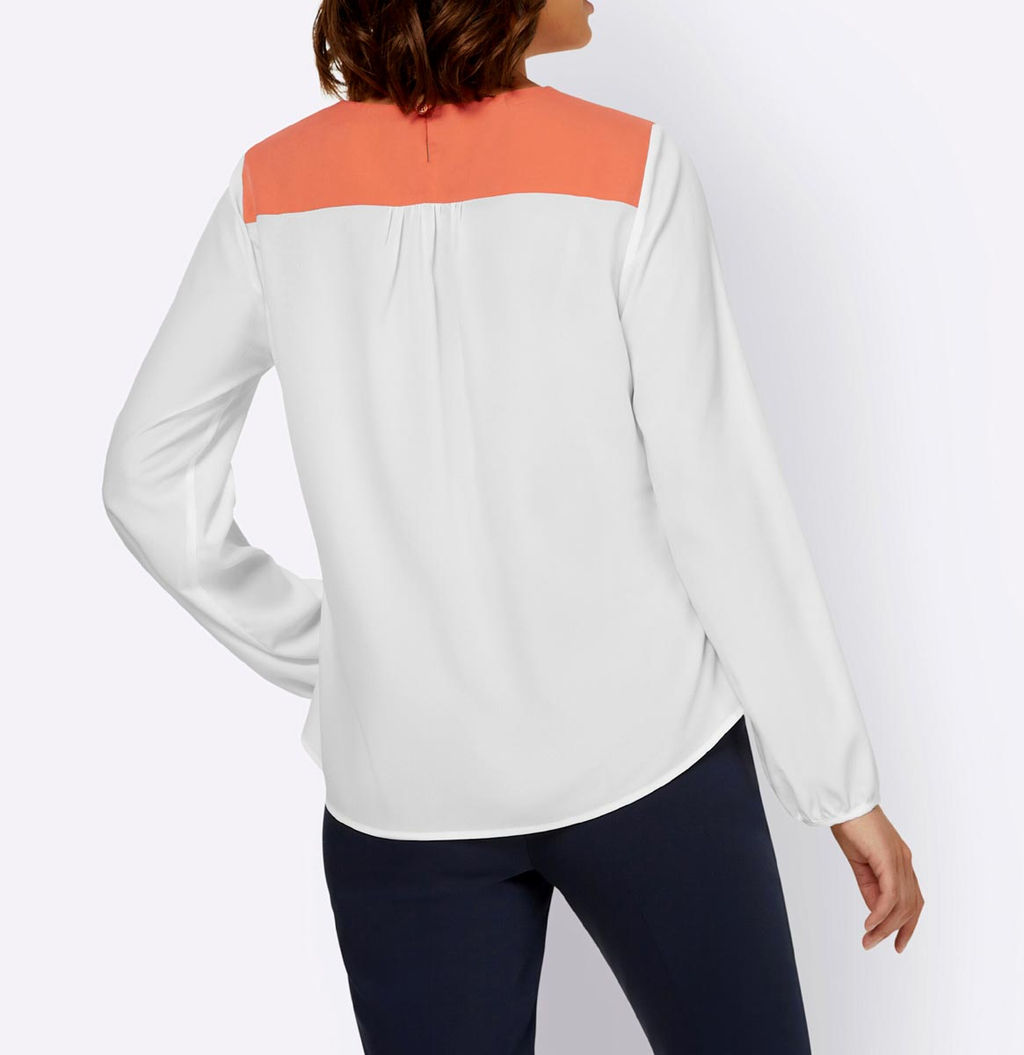 Блузка, экрю-мандариновая - Ashley brooke фото 4