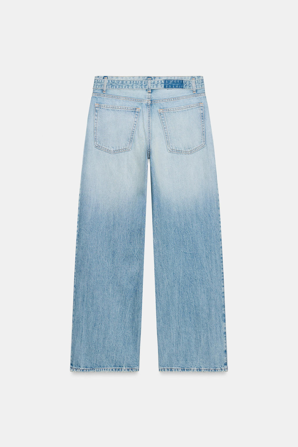 JEANS TRF CINTUR?N TIRO MEDIO / Azul claro - Zara фото 6