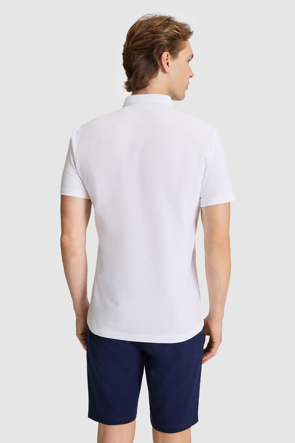 Erkek Beyaz Regular Fit Hakim Yaka Basic TiЕГrt - U.s. polo assn фото 5