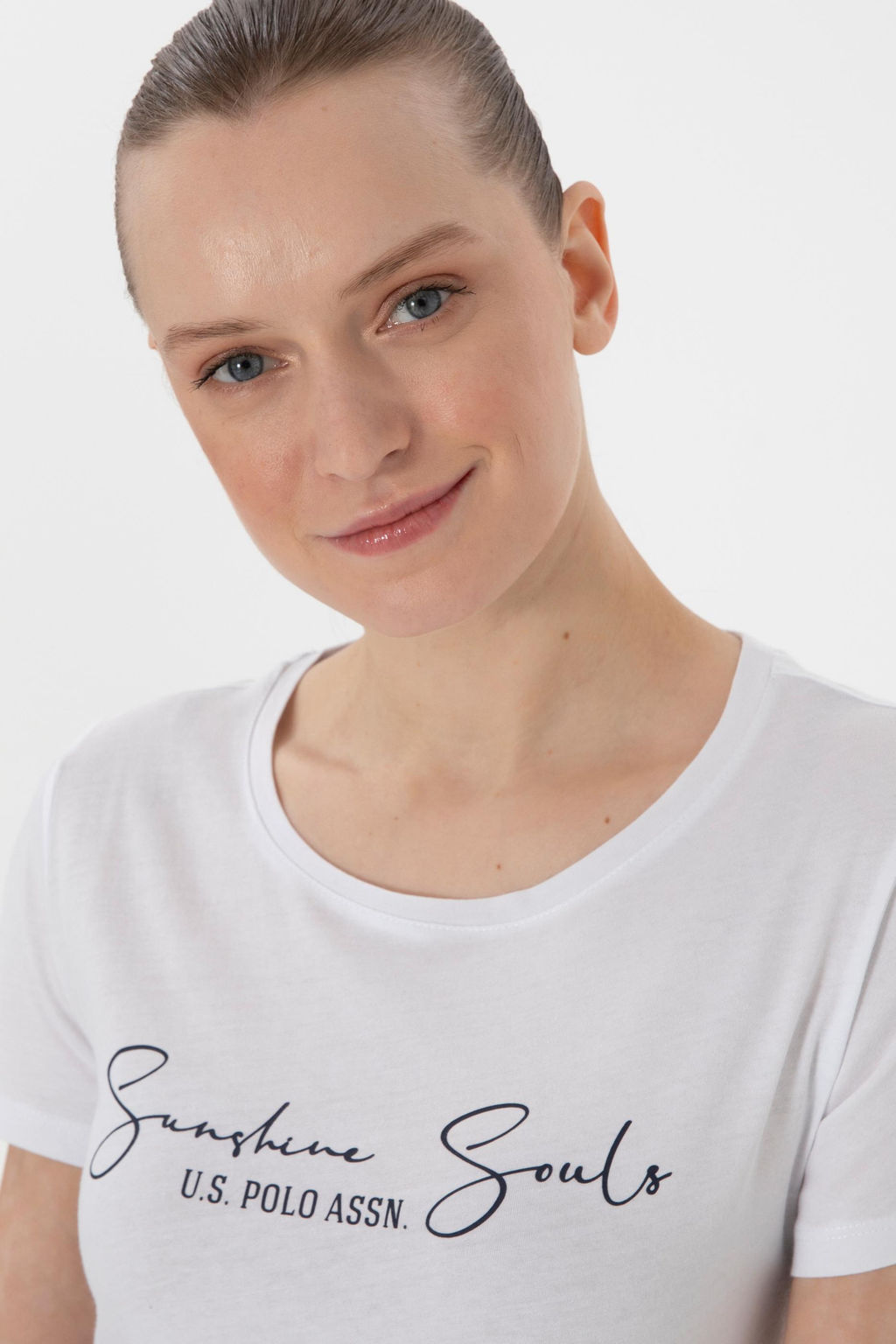 Kad_n Beyaz Ti__rt Sepette S_rpriz _ndirim - U.s. polo assn фото 2